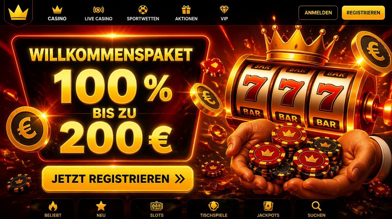 Ein schillerndes Willkommenspaket mit Bonusangebot